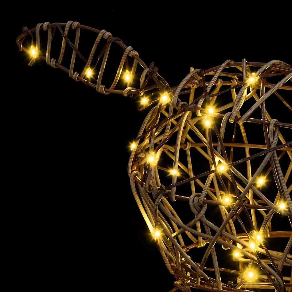 3D Reindeer with 140 LEDs Warm white 128 cm Rattan